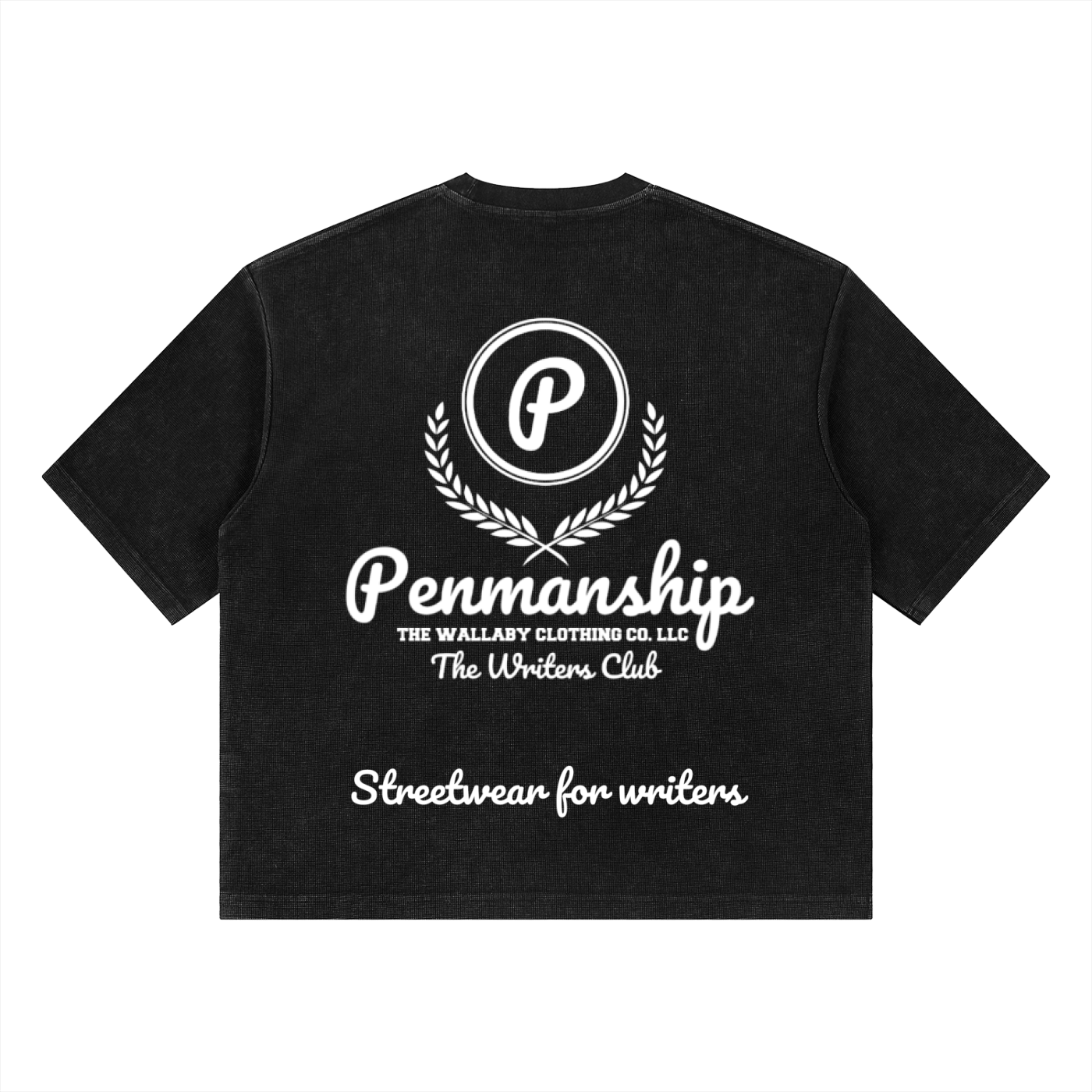 Penmanship "Censored" Unisex Mineral Wash Waffle Boxy T-Shirt