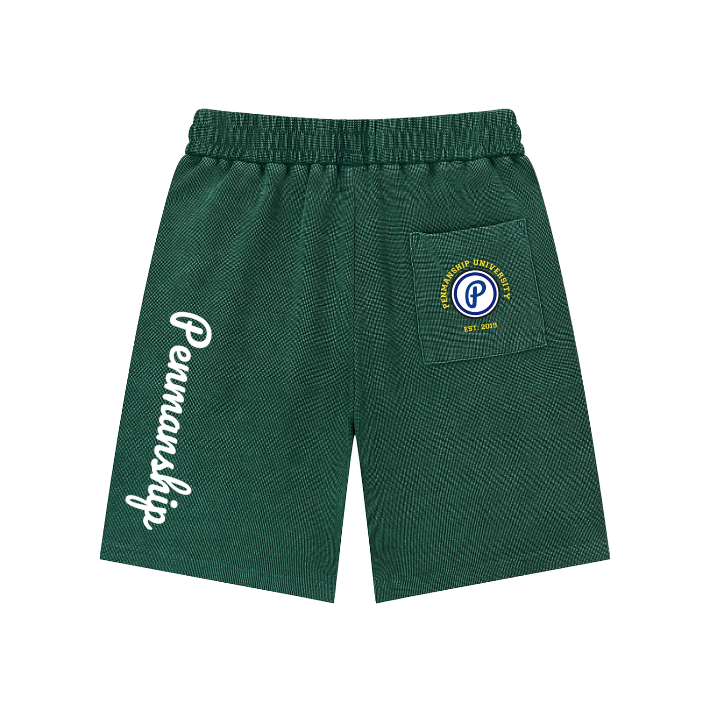 Penmanship Mineral Wash Waffle Knit Shorts