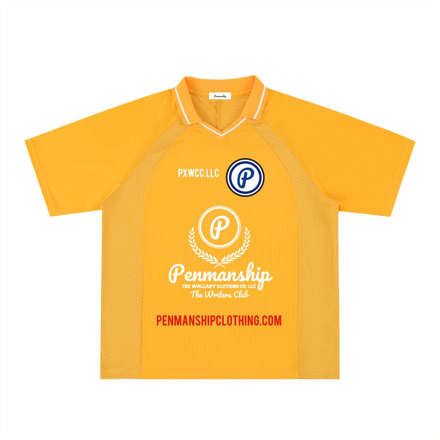 Penmanship Striped V-Neck Soccer Jersey