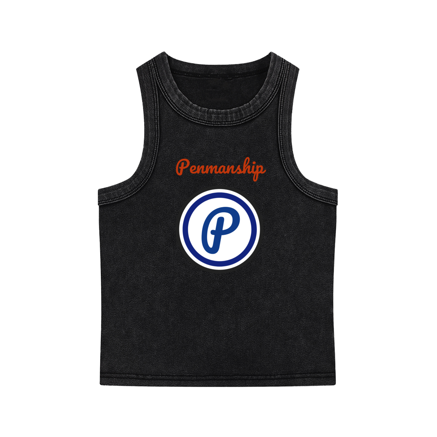Penmanship Snow Washed Tank Top