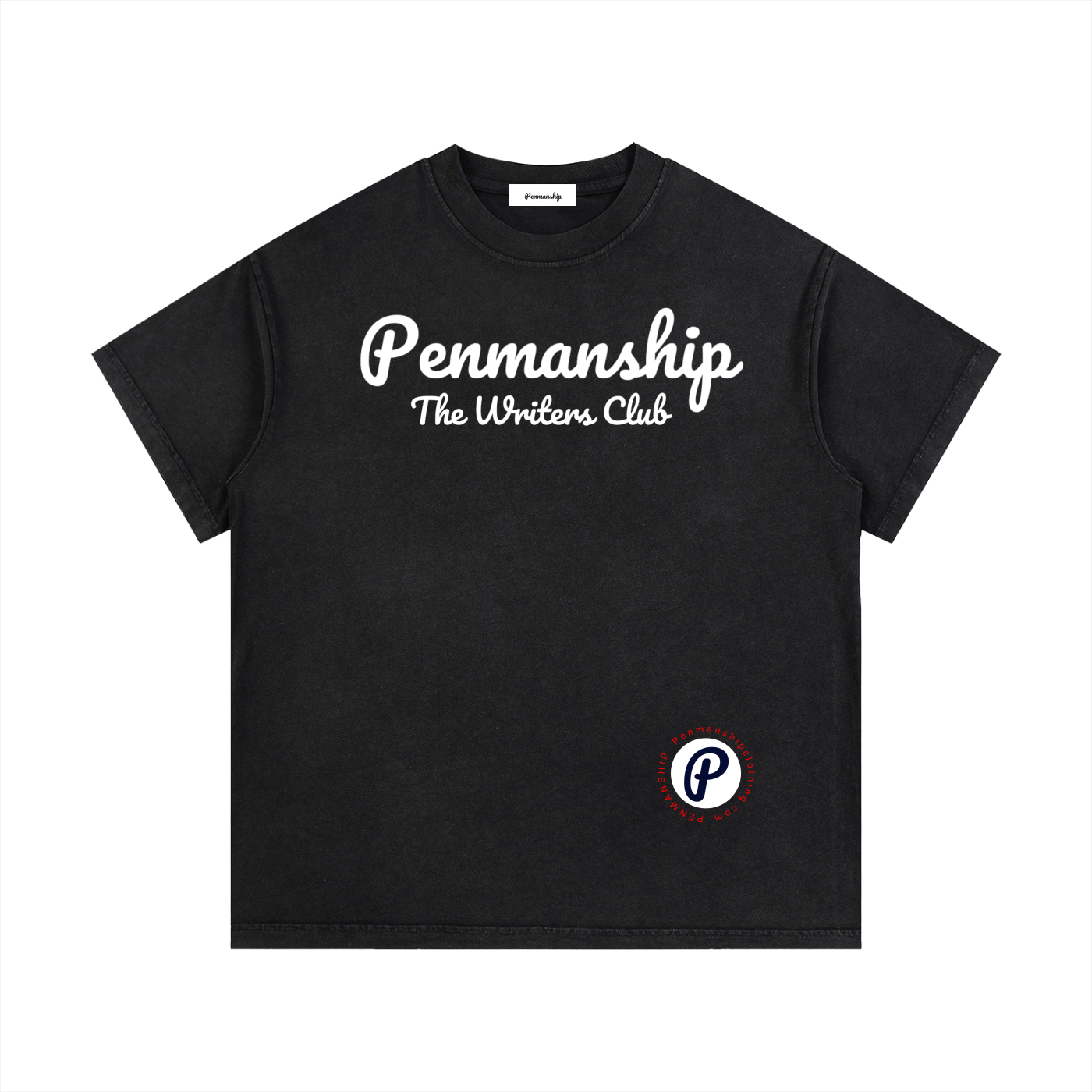 Penmanship Vintage Wash Cotton T-Shirt