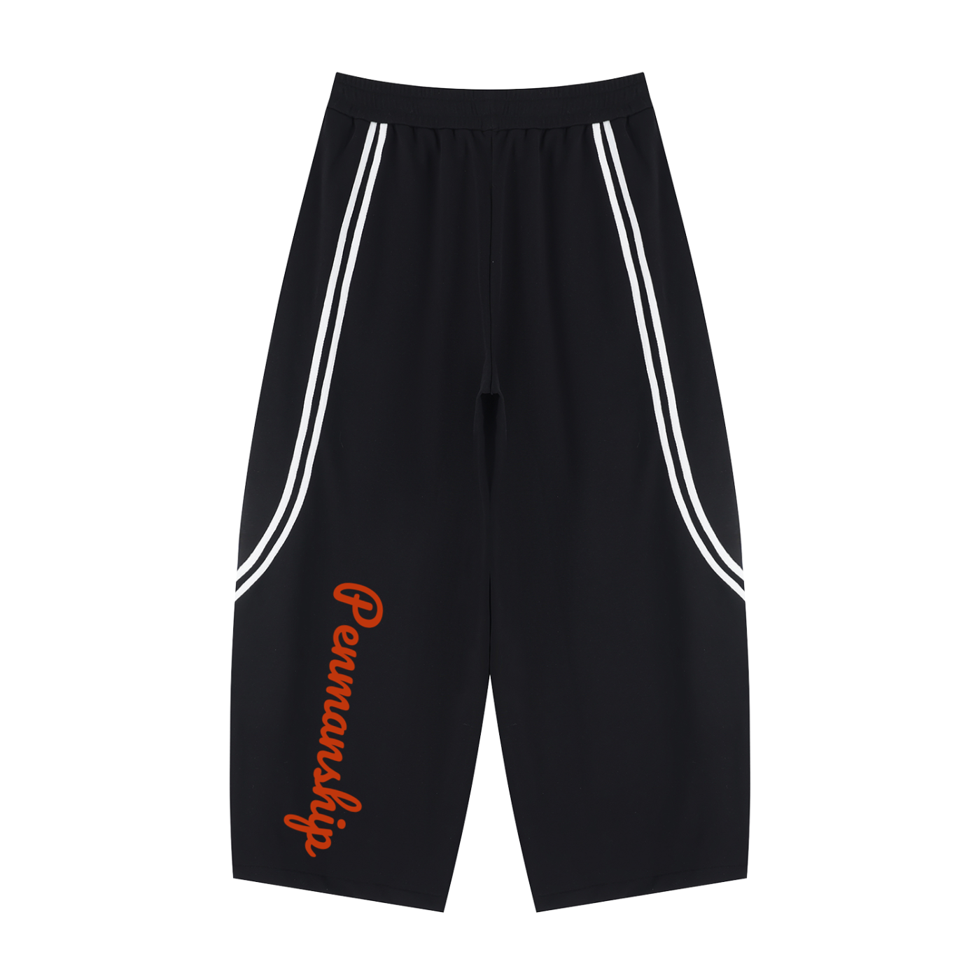 Penmanship Unisex Wide Leg Piping Sweatpants