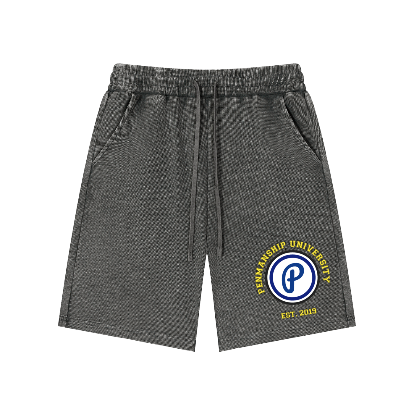 Penmanship Mineral Wash Waffle Knit Shorts
