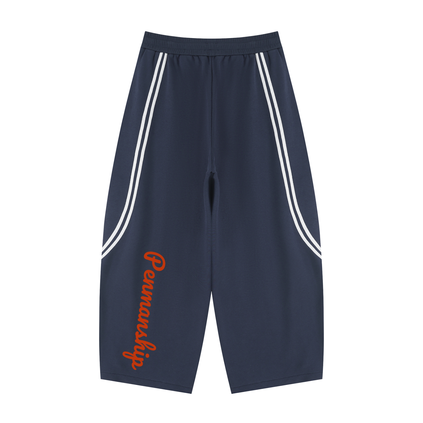 Penmanship Unisex Wide Leg Piping Sweatpants