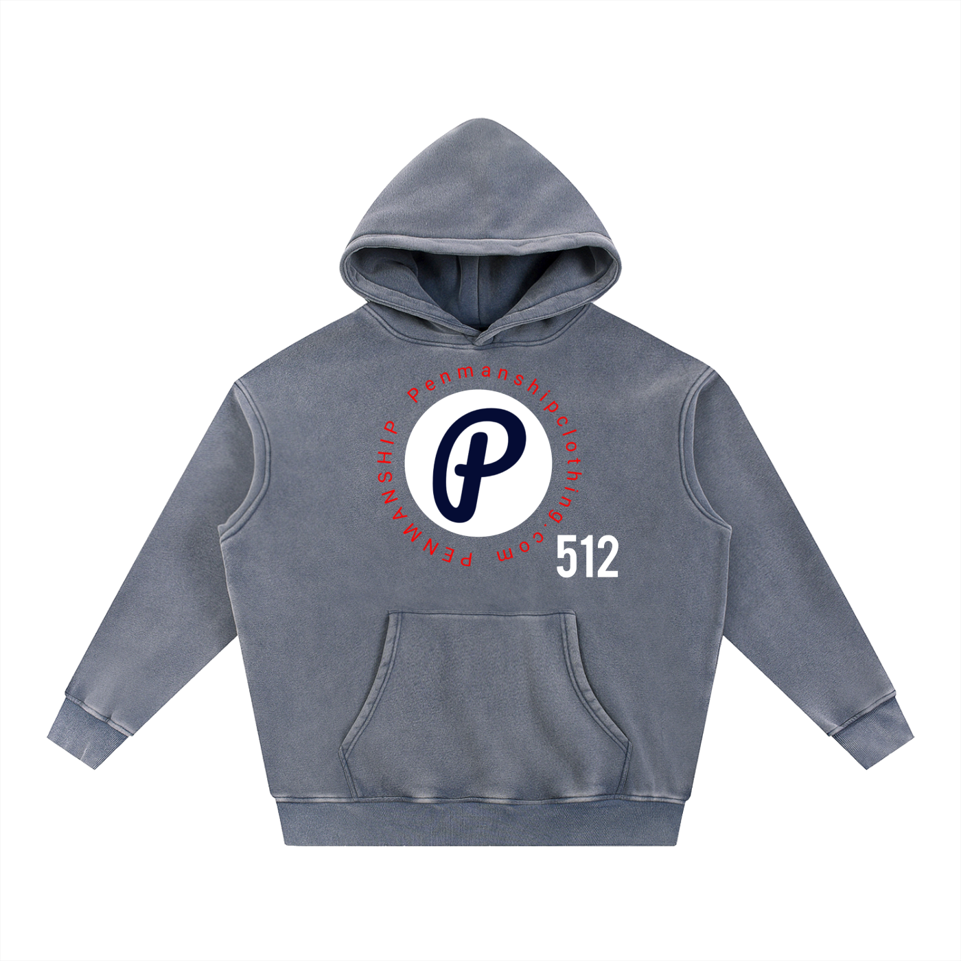 Penmanship Snow Wash Fleece Oversize Hoodie