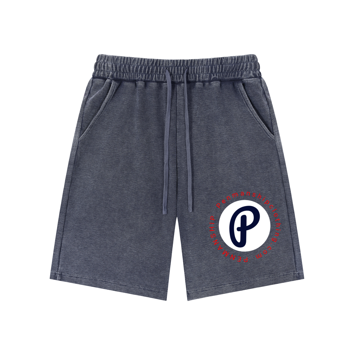 Penmanship Mineral Wash Waffle Knit Shorts