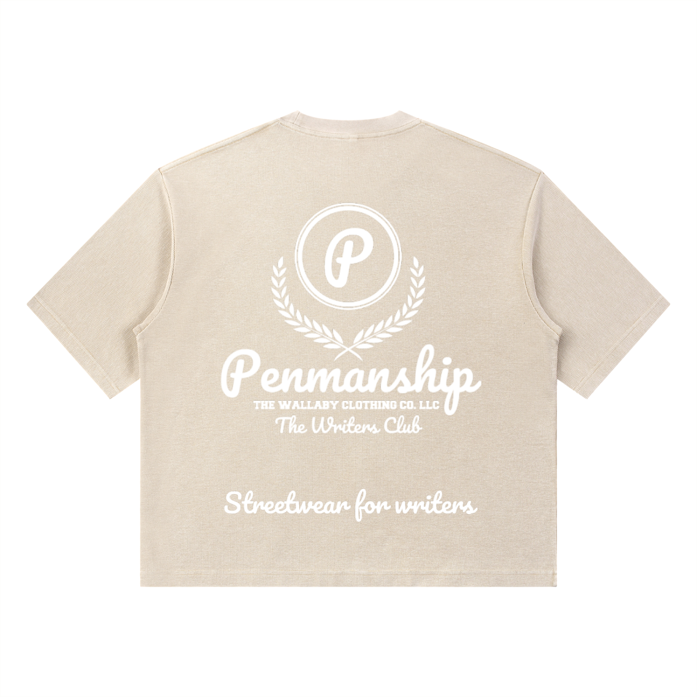 Penmanship "Censored" Unisex Mineral Wash Waffle Boxy T-Shirt
