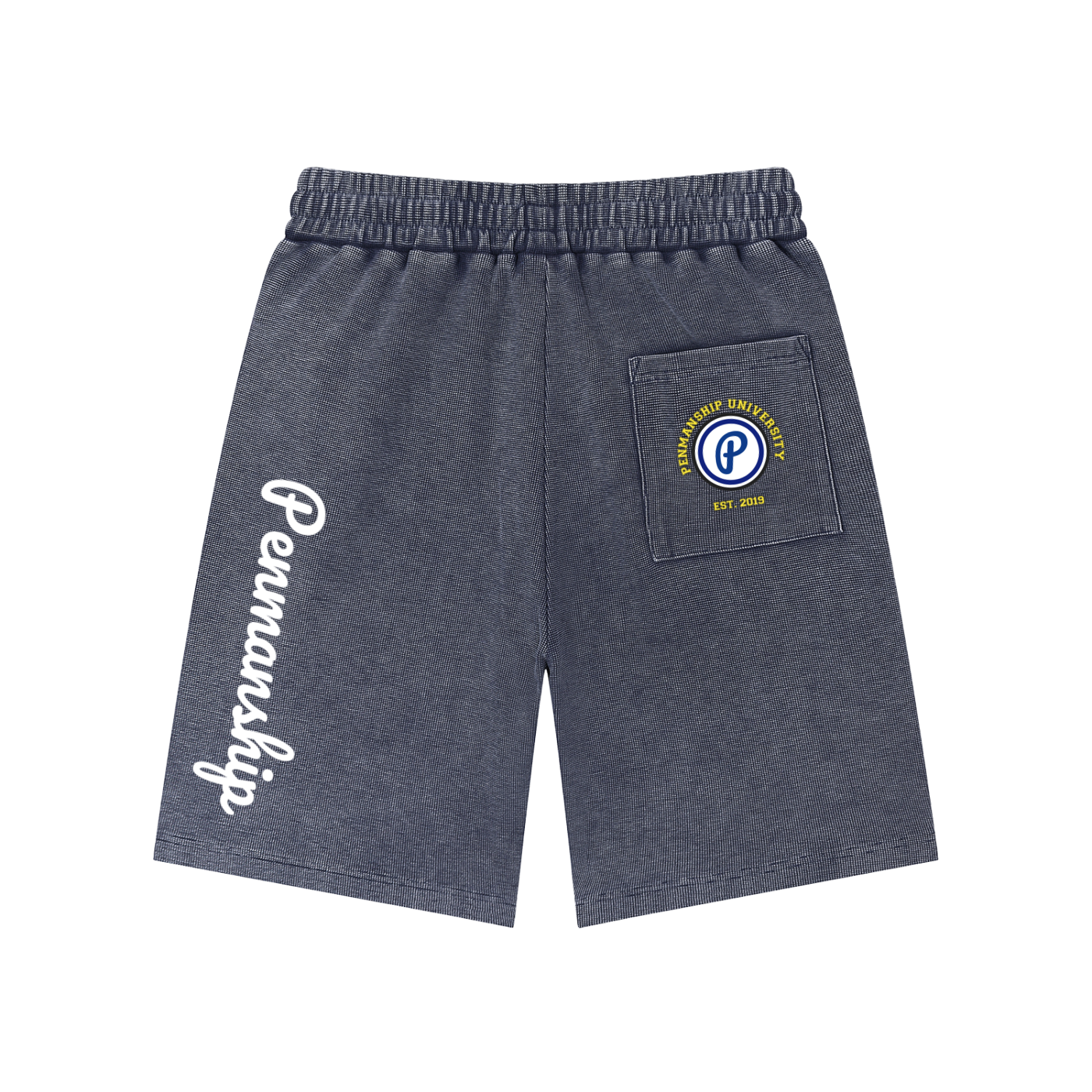 Penmanship Mineral Wash Waffle Knit Shorts