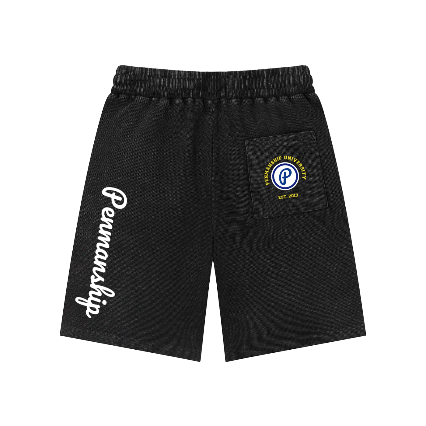 Penmanship Mineral Wash Waffle Knit Shorts