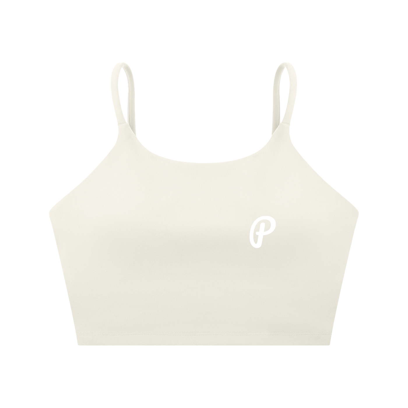 Penmanship Spaghetti Strap Yoga Sports Bra