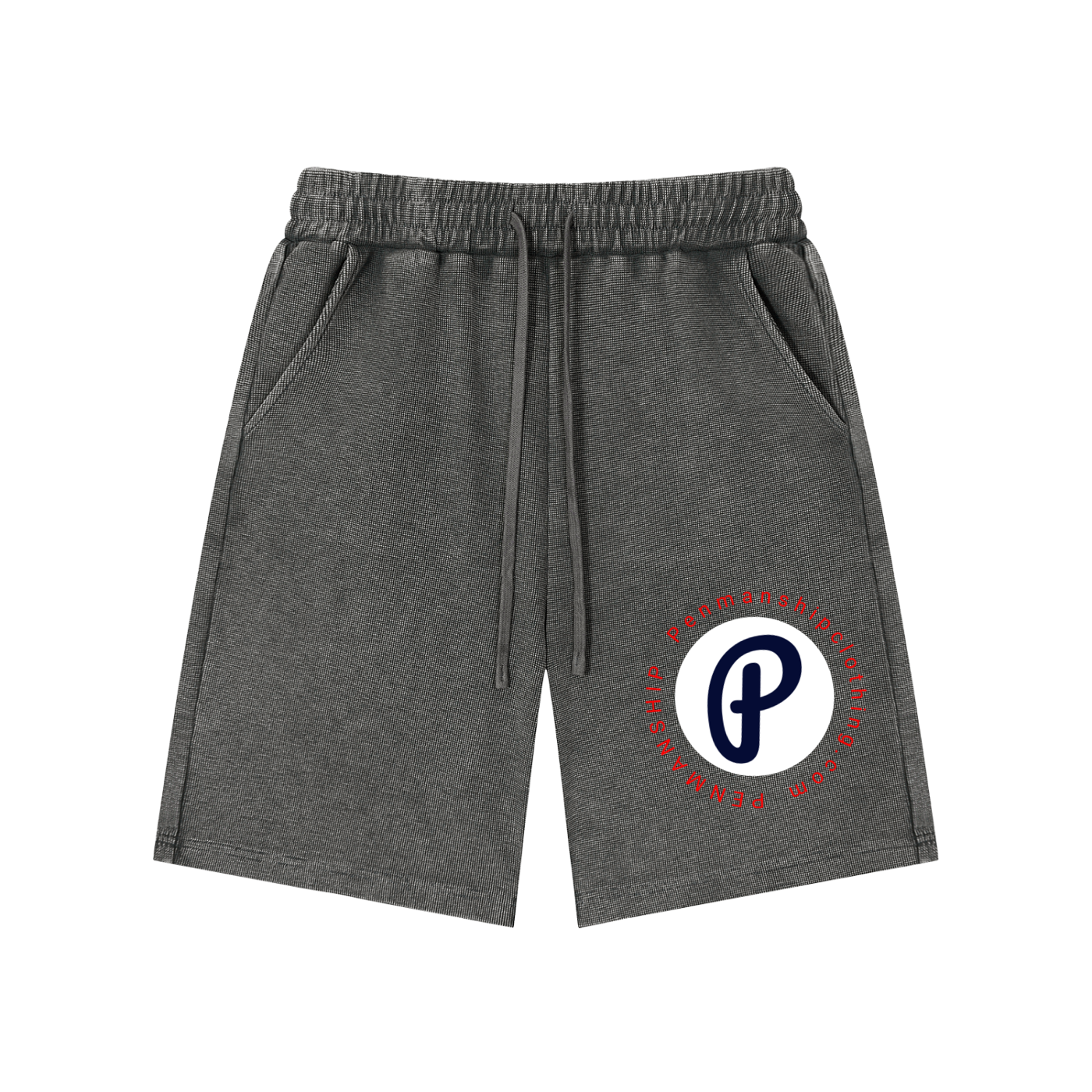 Penmanship Mineral Wash Waffle Knit Shorts