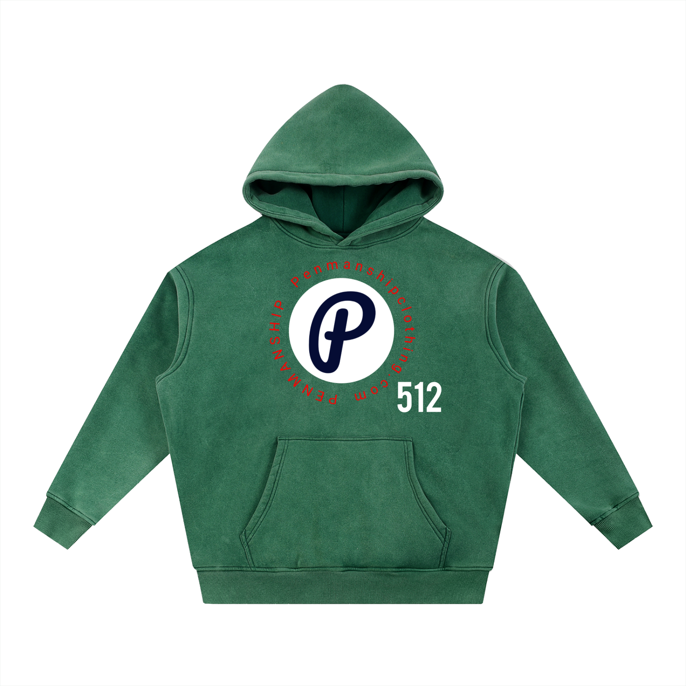 Penmanship Snow Wash Fleece Oversize Hoodie