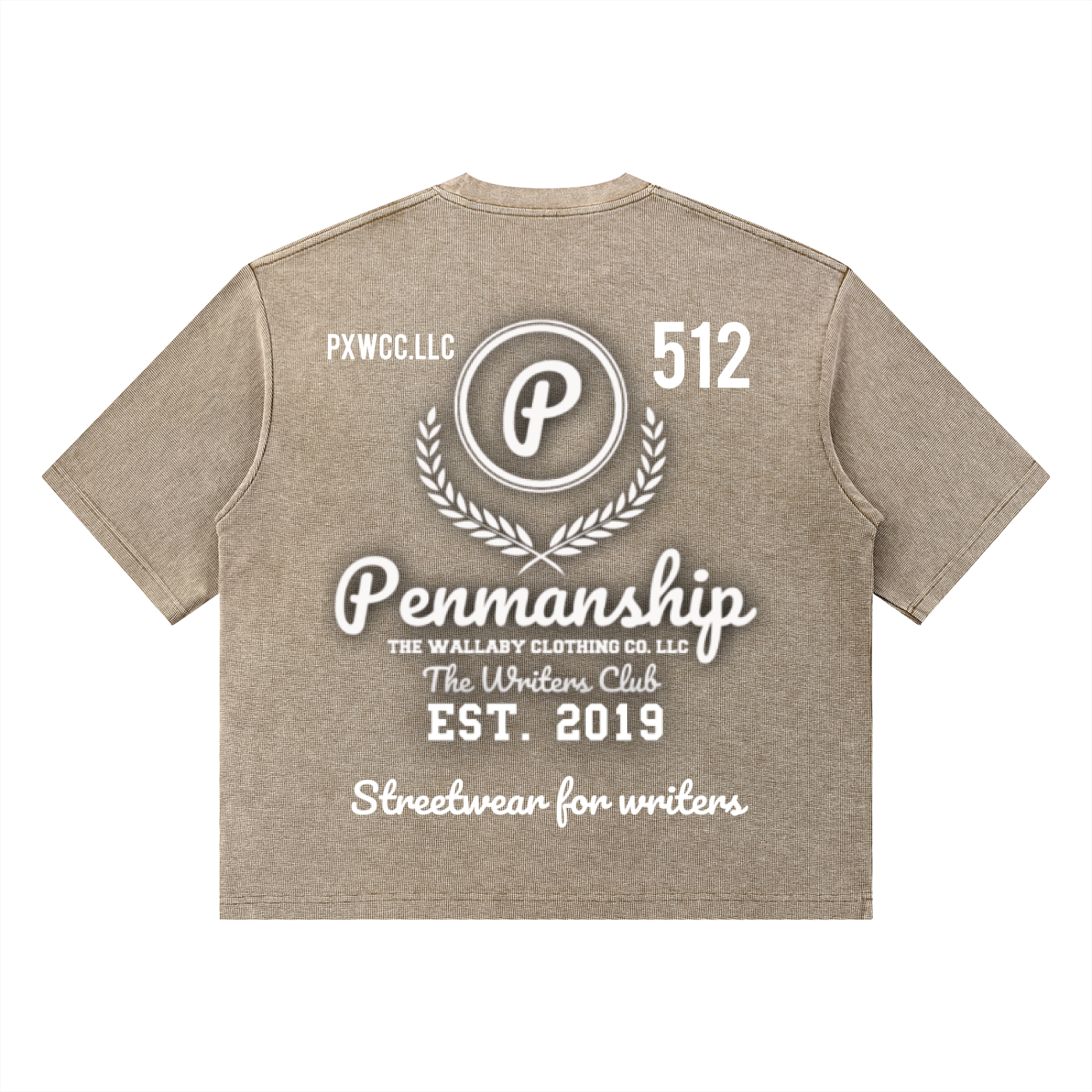 Penmanship "Censored" Unisex Mineral Wash Waffle Boxy T-Shirt