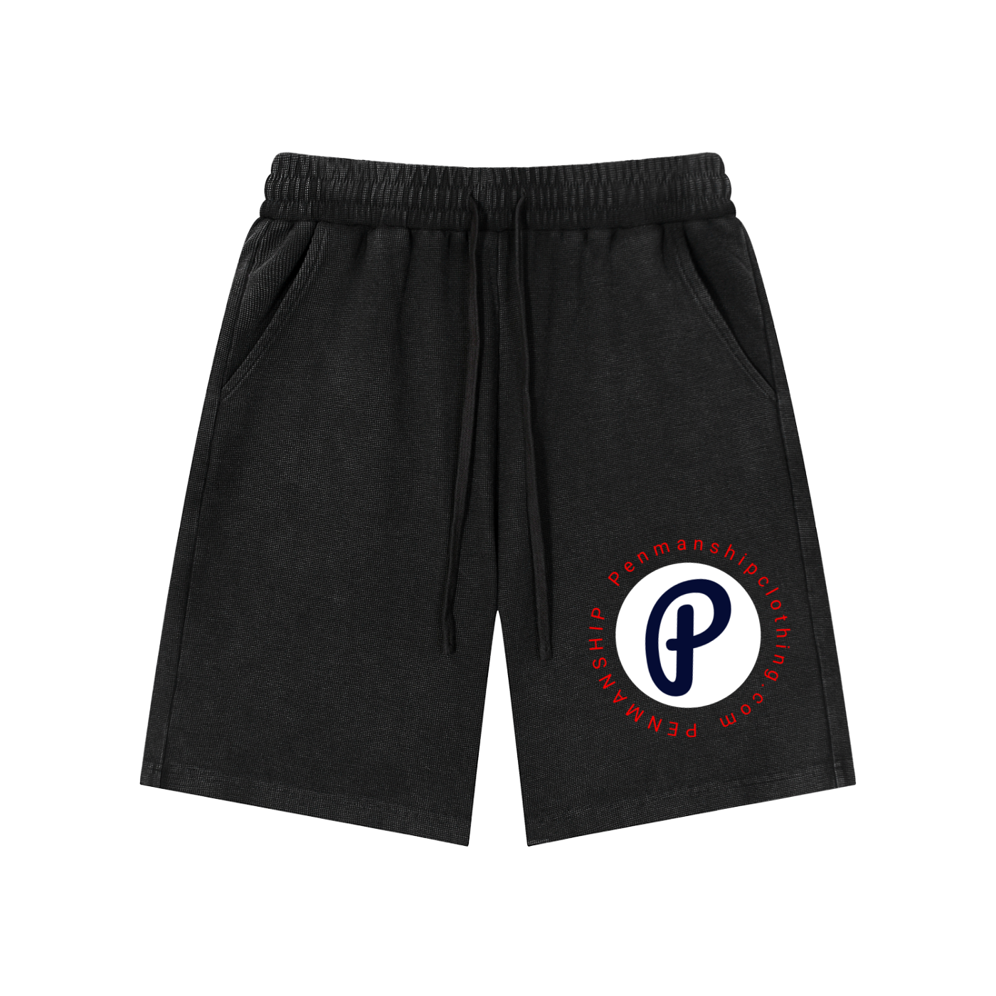 Penmanship Mineral Wash Waffle Knit Shorts
