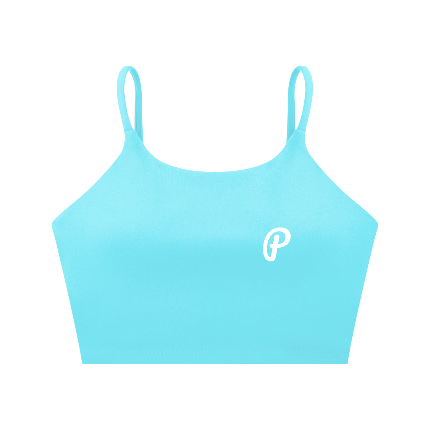 Penmanship Spaghetti Strap Yoga Sports Bra