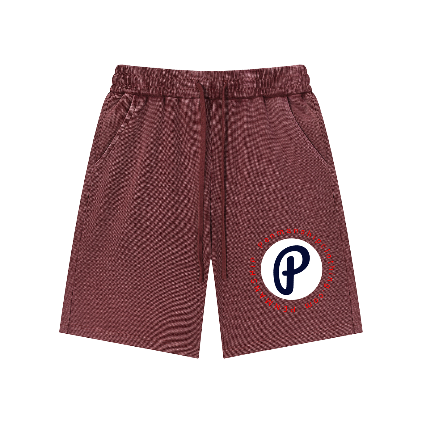 Penmanship Mineral Wash Waffle Knit Shorts