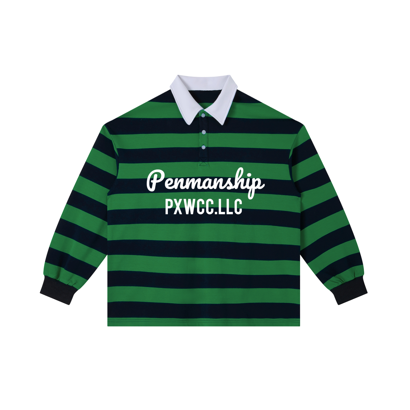 Penmanship Color Block Stripe Polo Shirt