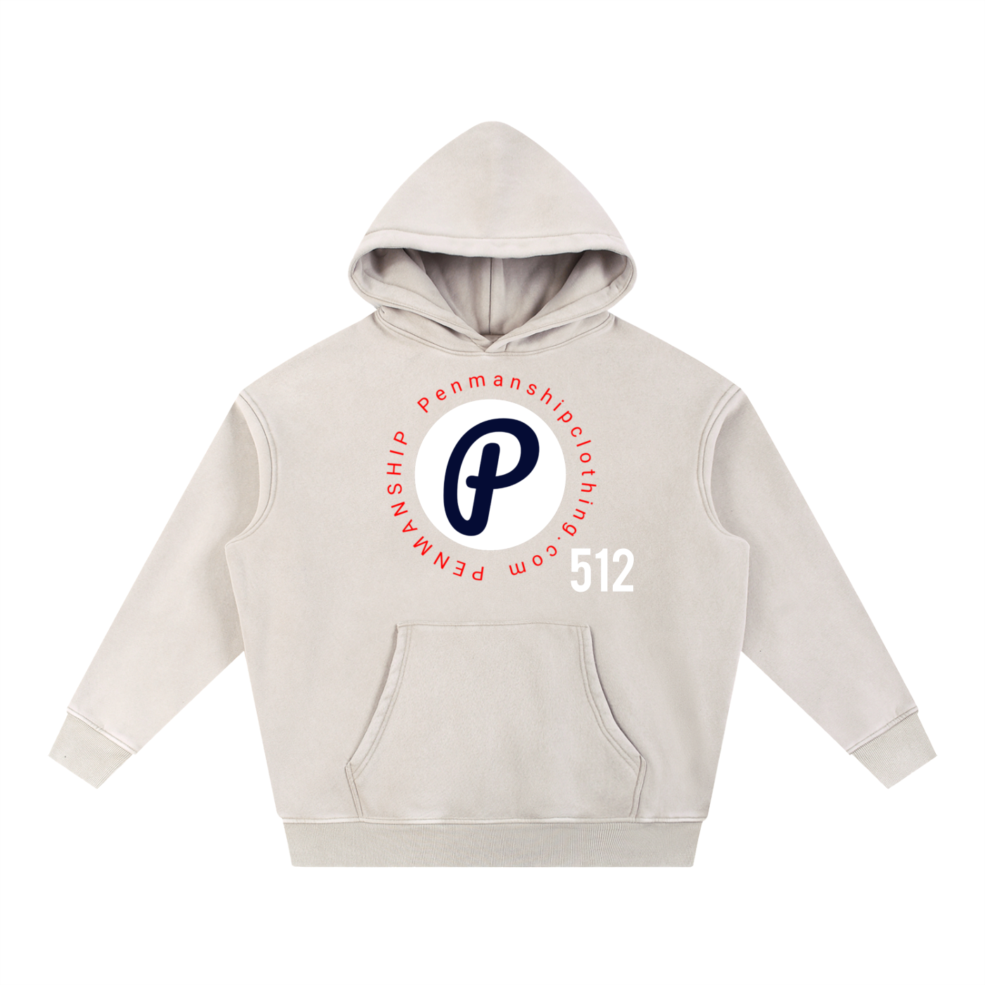 Penmanship Snow Wash Fleece Oversize Hoodie