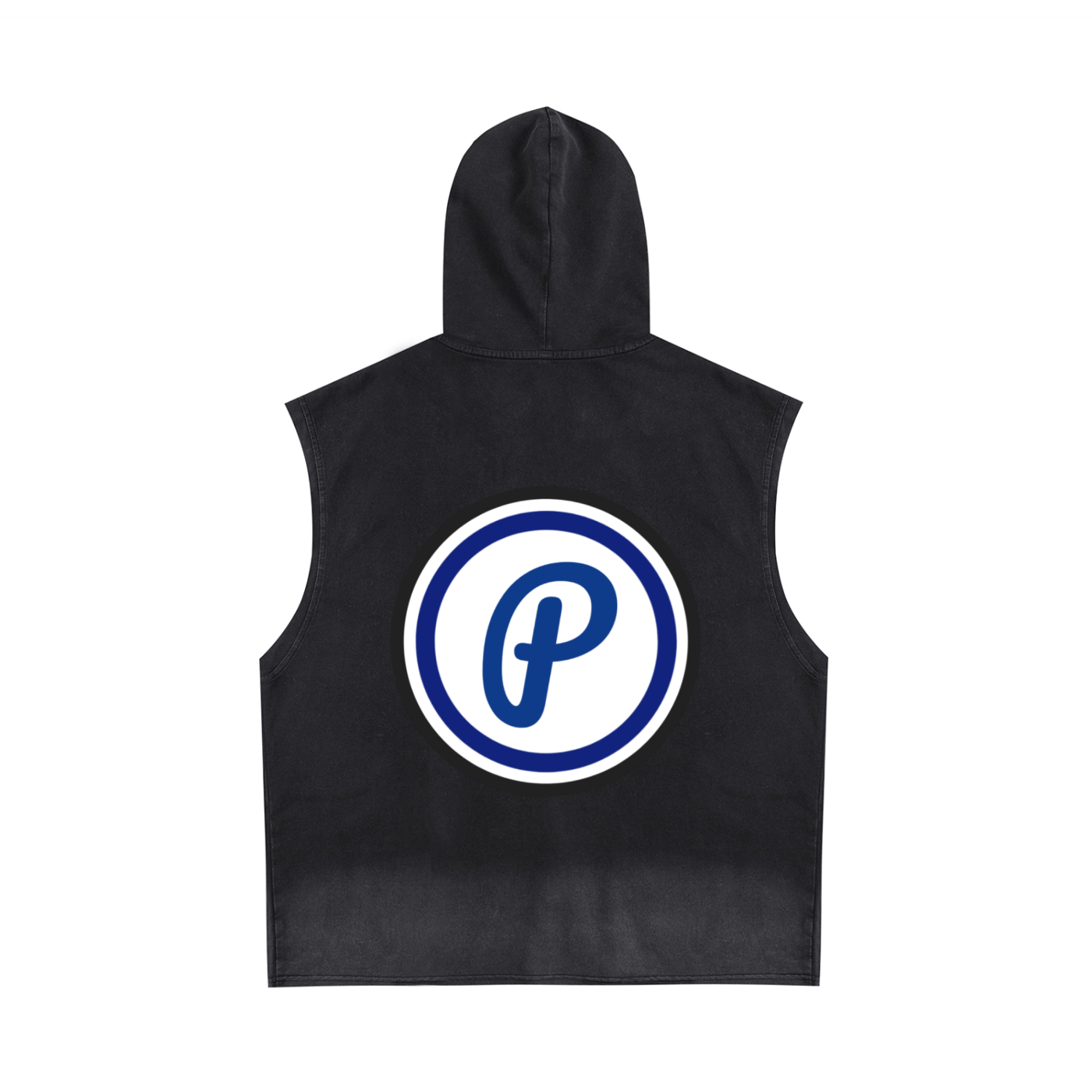 Penmanship Vintage Washed Zip-Up Hooded Tank Top