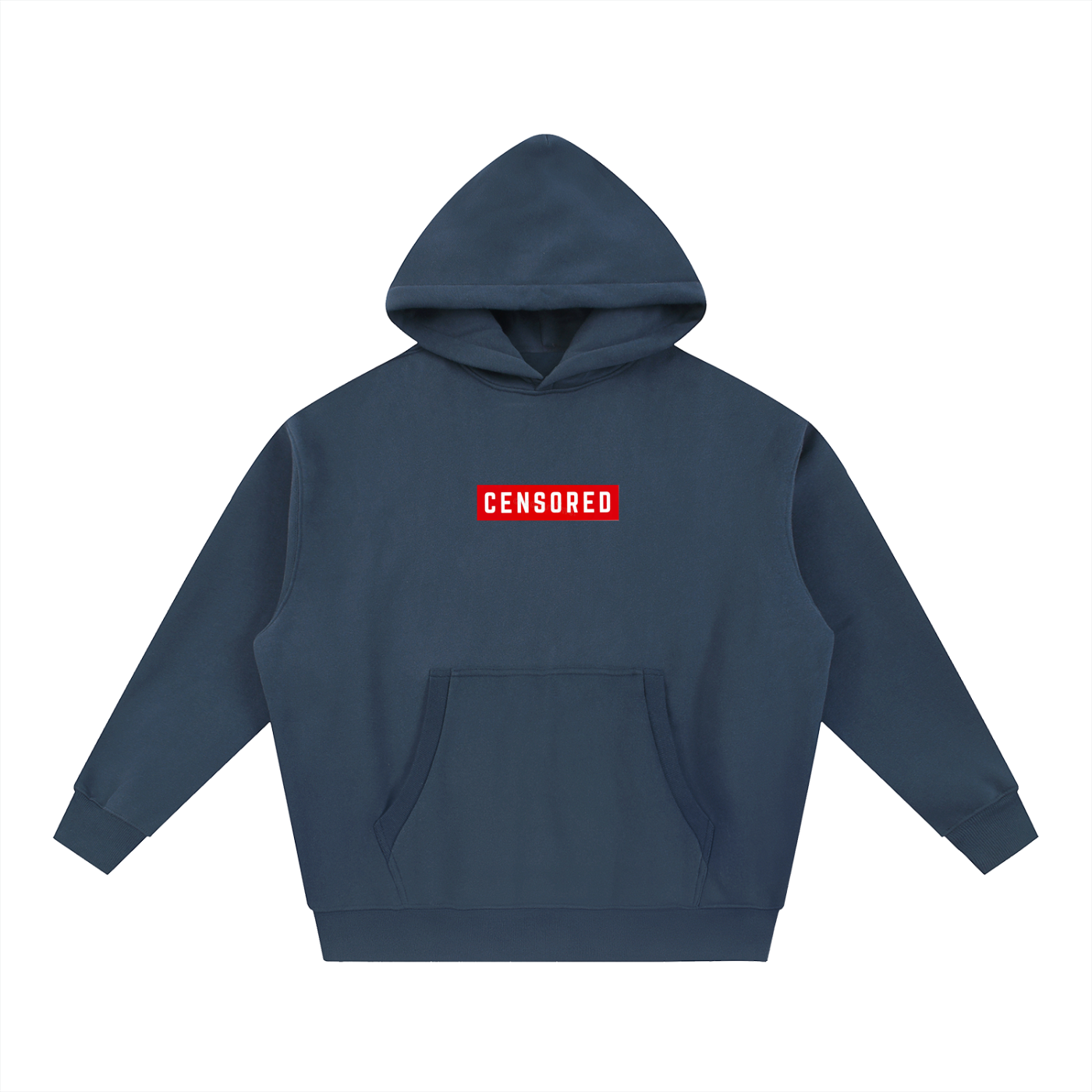 Penmanship censored 101 Essential Oversized Boxy Fit Fleece Hoodie