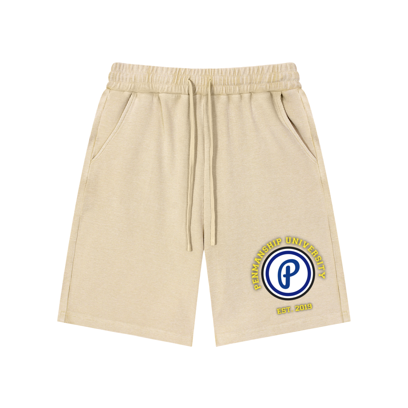 Penmanship Mineral Wash Waffle Knit Shorts