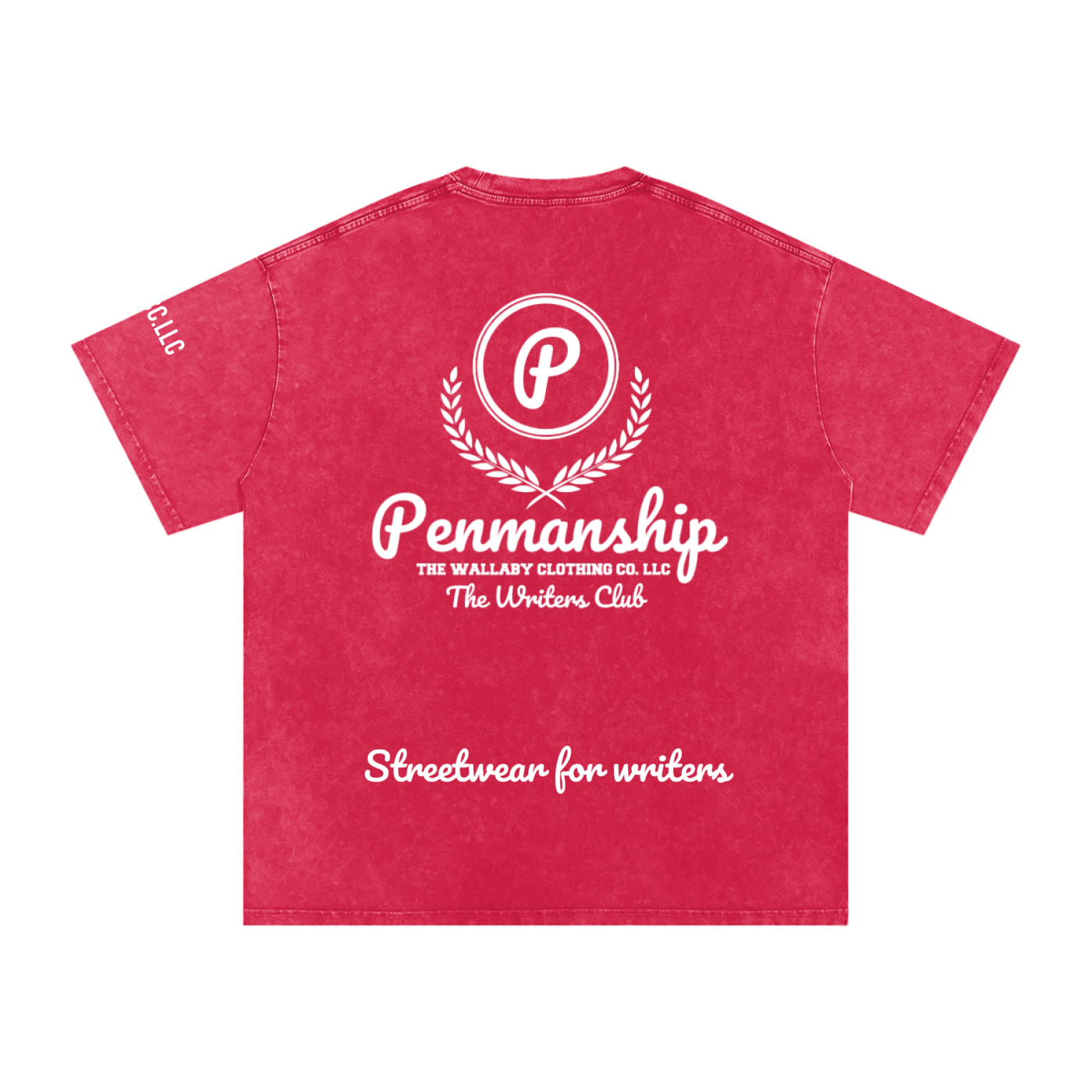 Penmanship "Censored" Snow Washed Oversized Cotton T-Shirt