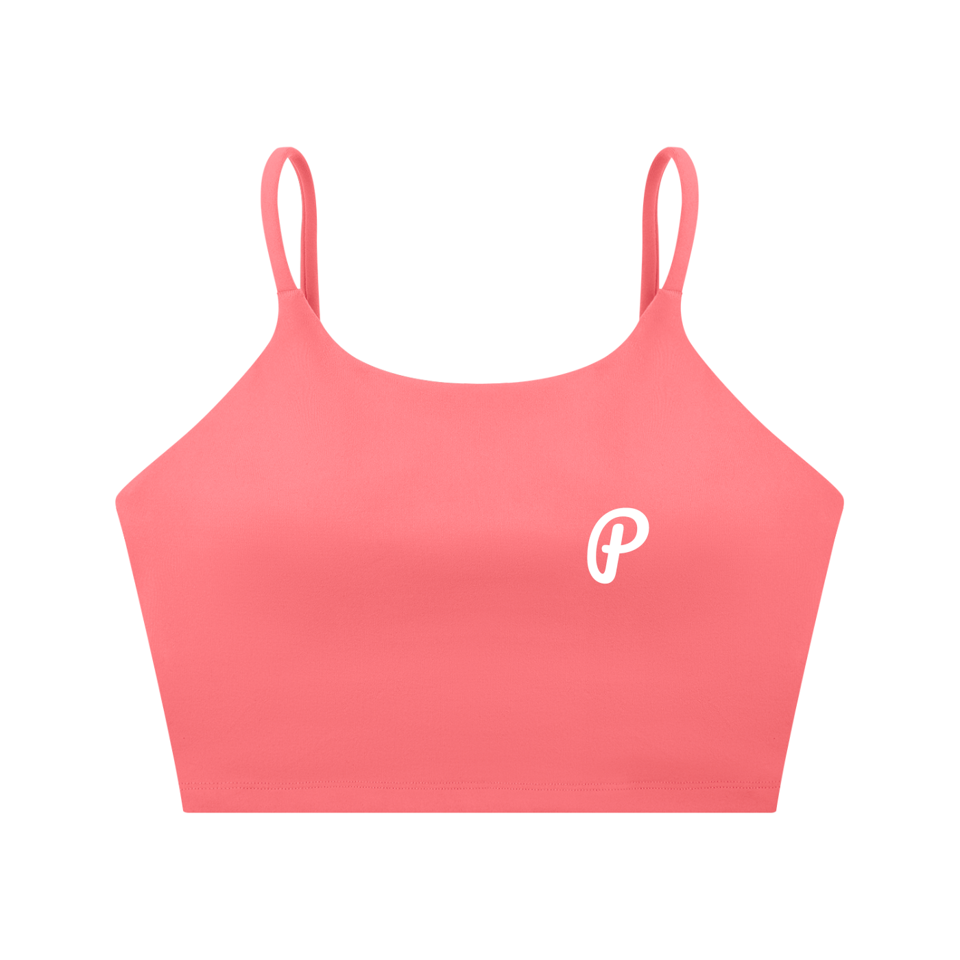 Penmanship Spaghetti Strap Yoga Sports Bra