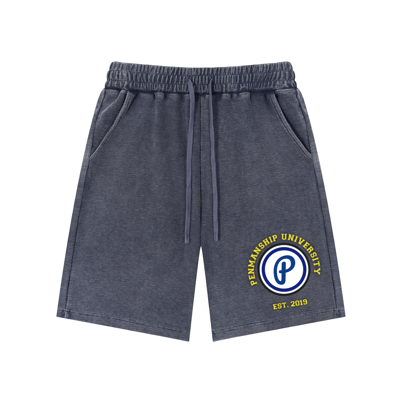 Penmanship Mineral Wash Waffle Knit Shorts