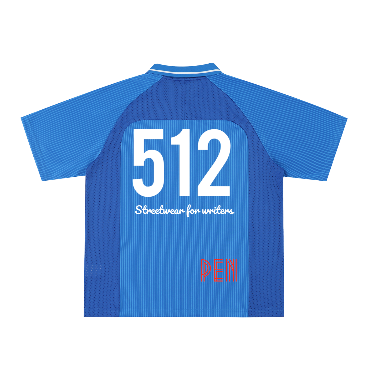 Penmanship Striped V-Neck Soccer Jersey