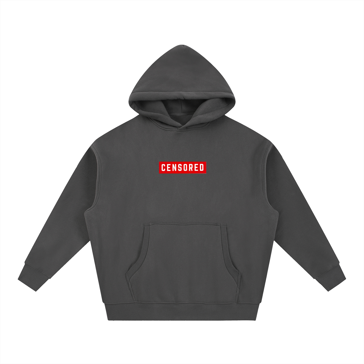 Penmanship censored 101 Essential Oversized Boxy Fit Fleece Hoodie