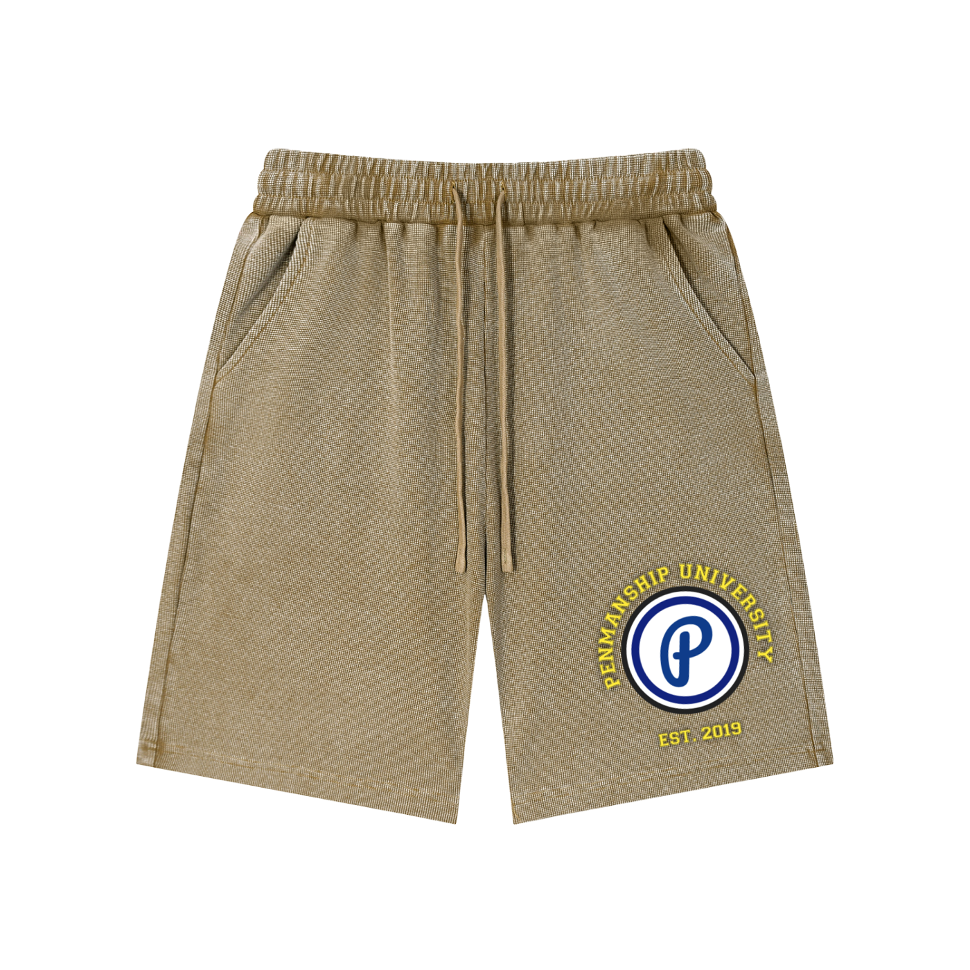 Penmanship Mineral Wash Waffle Knit Shorts