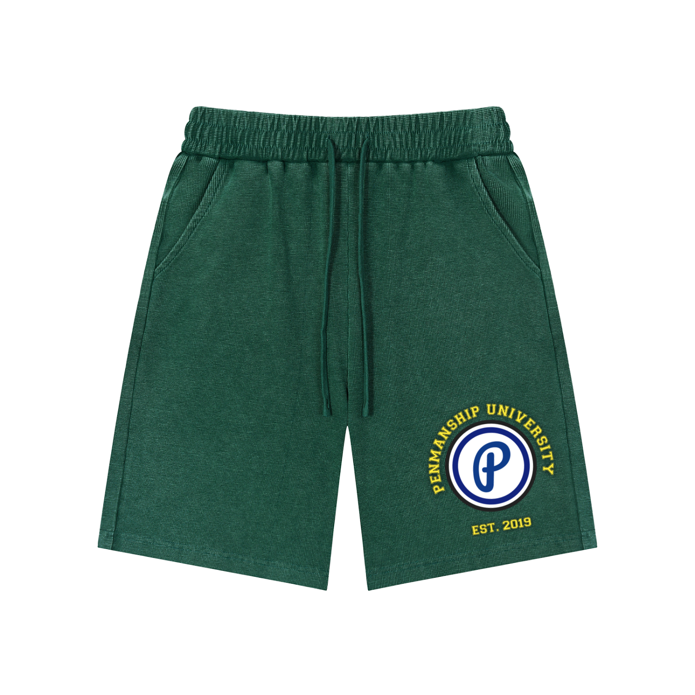 Penmanship Mineral Wash Waffle Knit Shorts