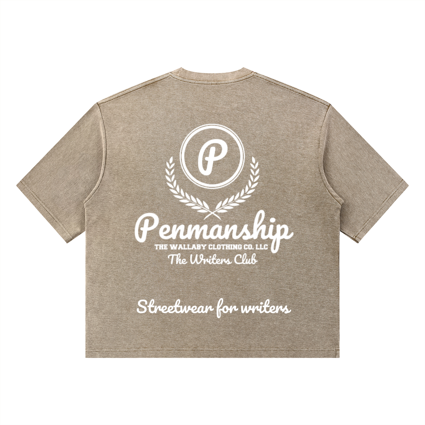 Penmanship "Censored" Unisex Mineral Wash Waffle Boxy T-Shirt